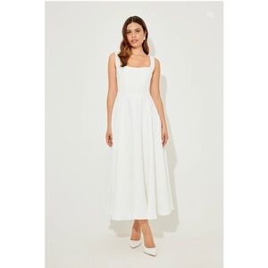 Chic White Midi Dress